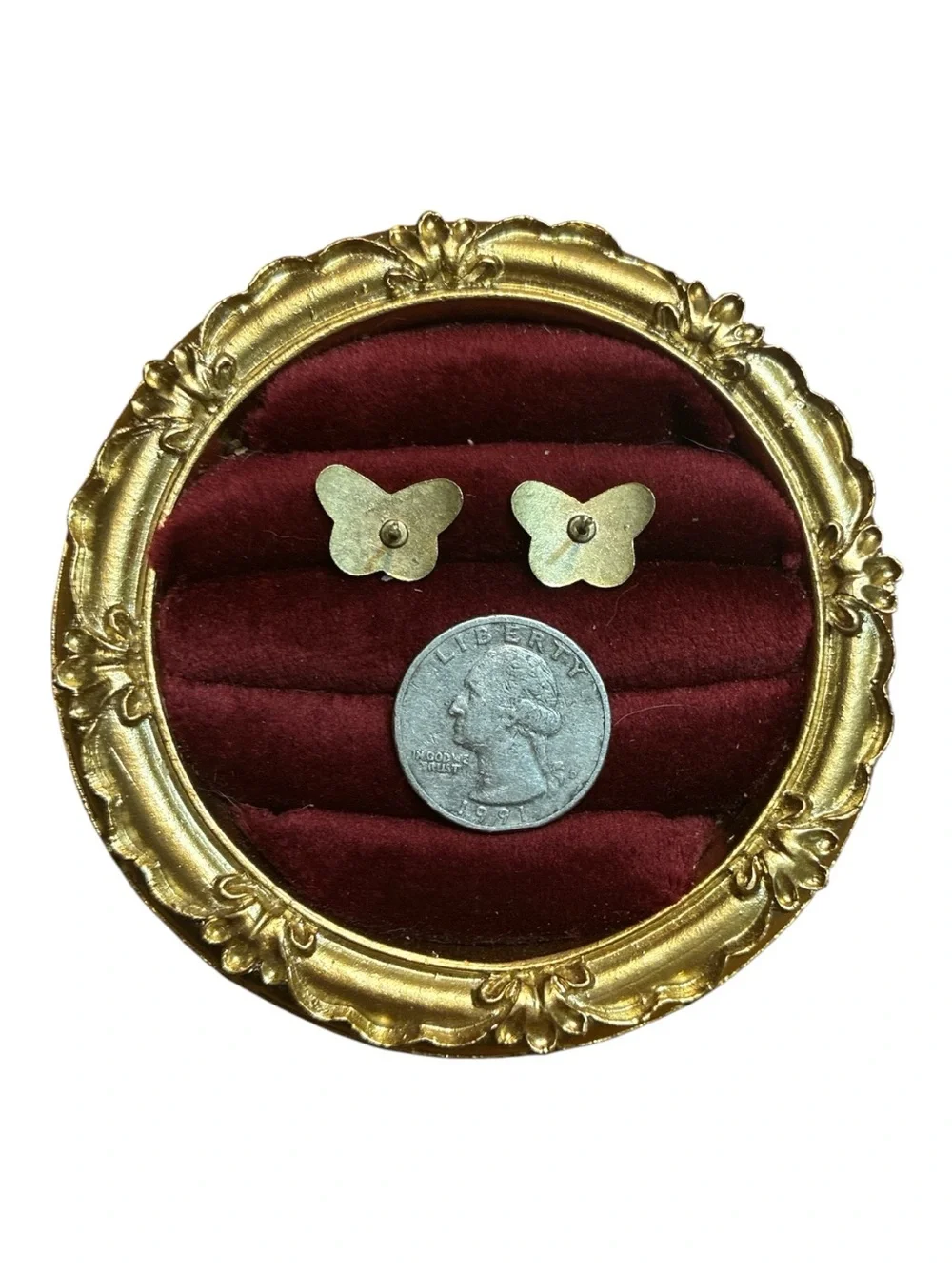 Cloisonné Butterfly Stud Earrings